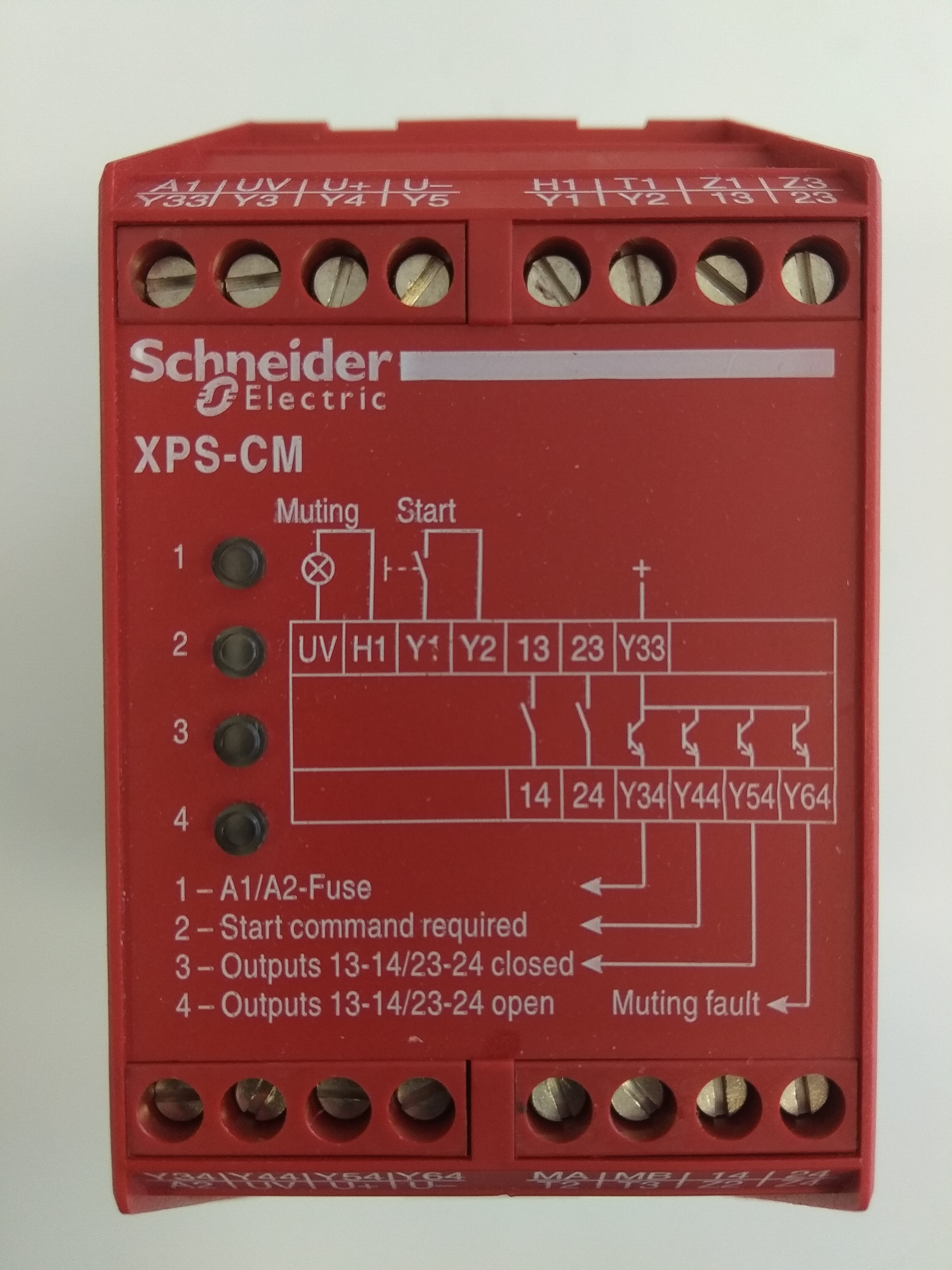 SCHNEIDER PREVENTA XPSCM1144 biztonsági modul fotoérzékelőhöz 24VAC/DC